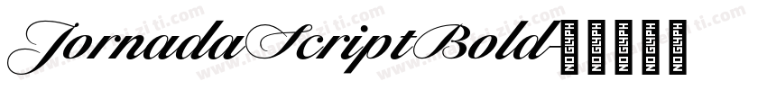 Jornada Script Bold字体转换
